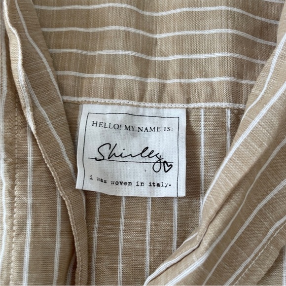 Frank & Eileen Shirley Shirt Button-Up
Oversize Stripe Linen Cotton Blend size S - Picture 5 of 8